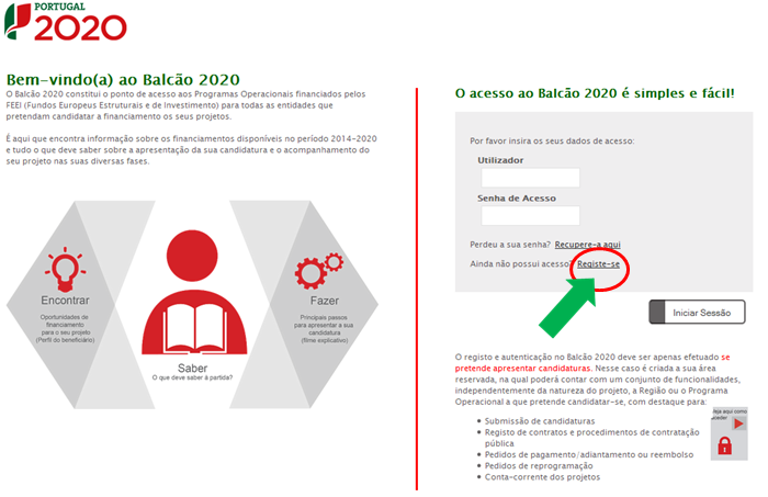 Balcão Portugal 2020